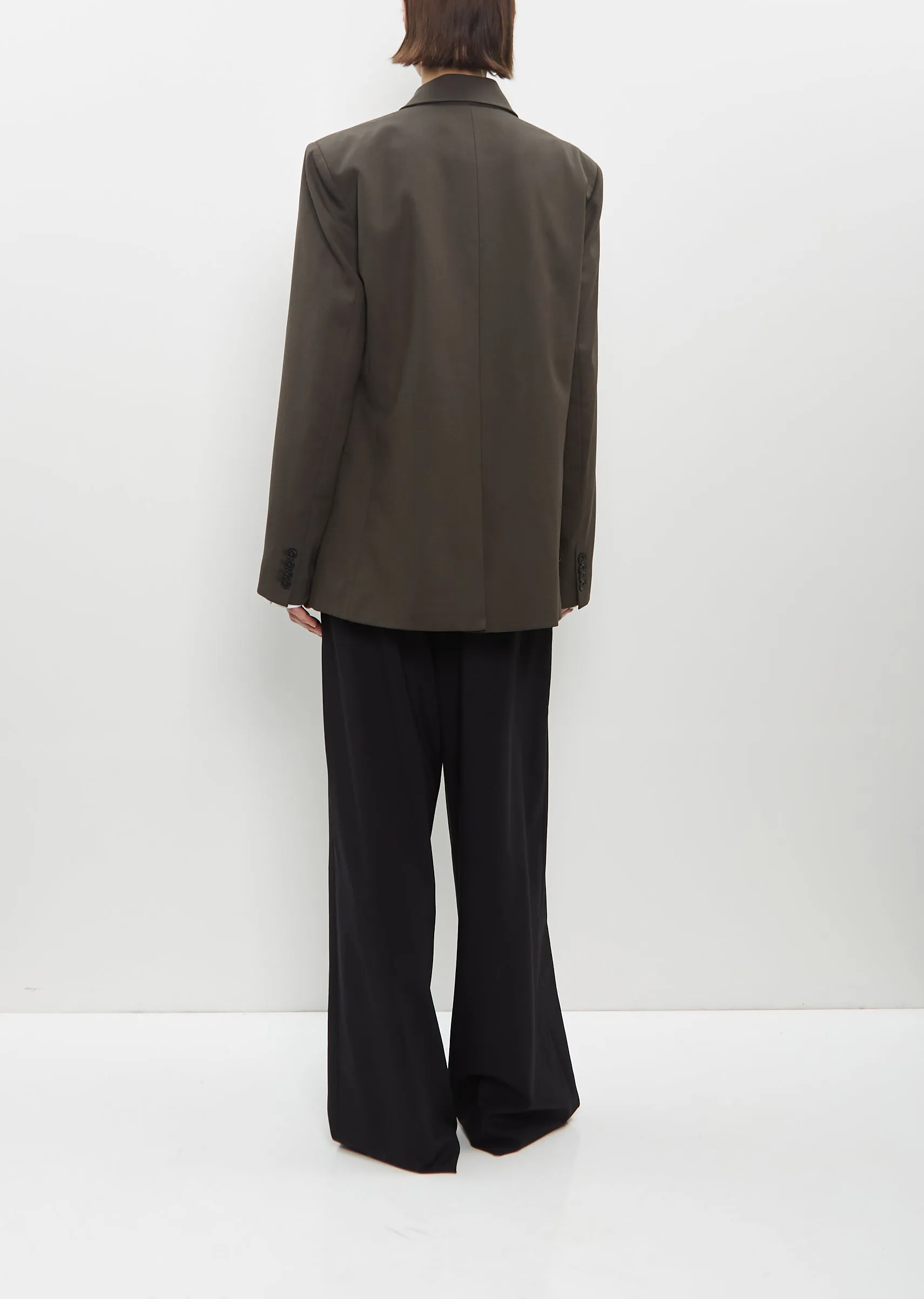 Stretch Wool Double Breasted Blazer sold by La Garconne product image thumbnail 3