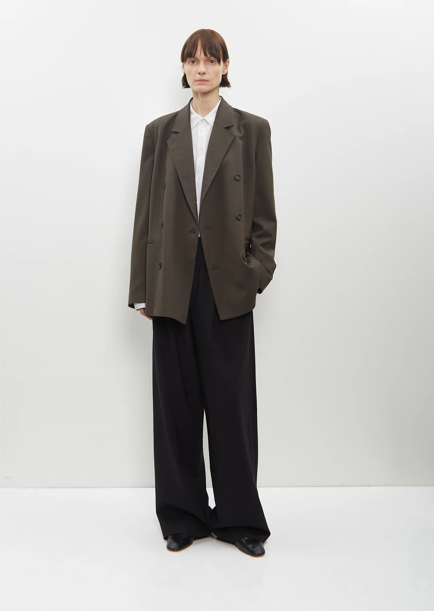 Stretch Wool Double Breasted Blazer sold by La Garconne product image thumbnail 4