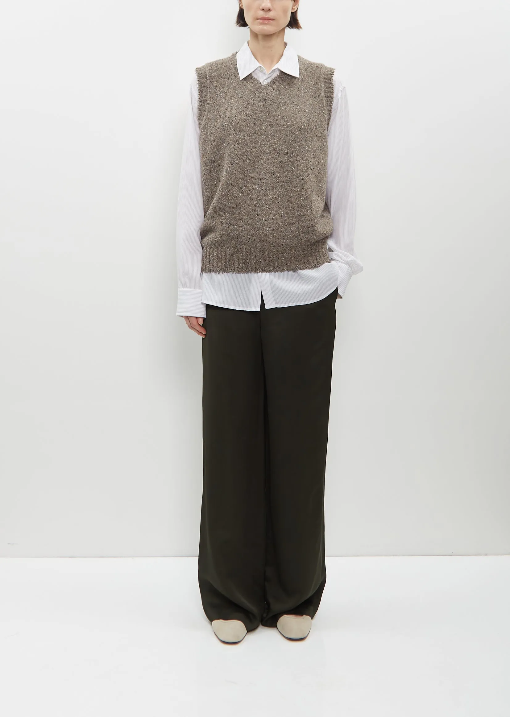 Wool High V-Neck Vest sold by La Garconne product image thumbnail 4