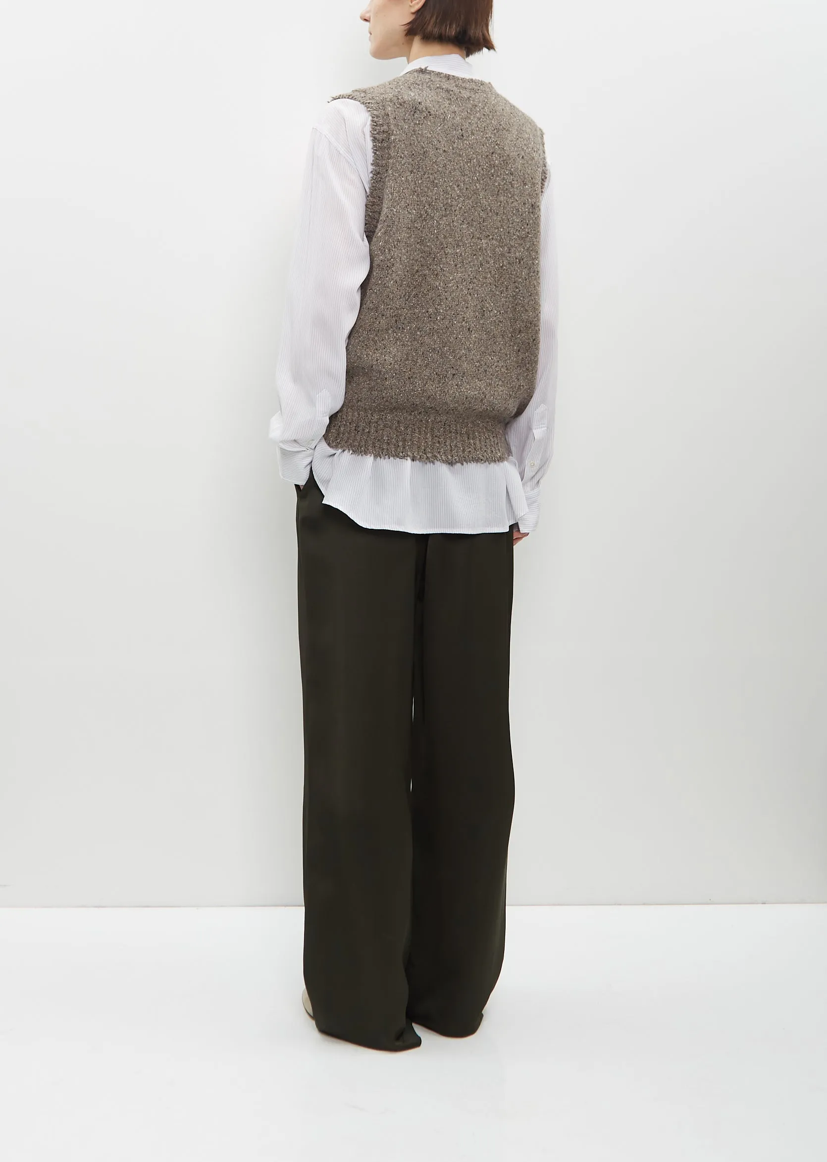 Wool High V-Neck Vest sold by La Garconne product image thumbnail 3