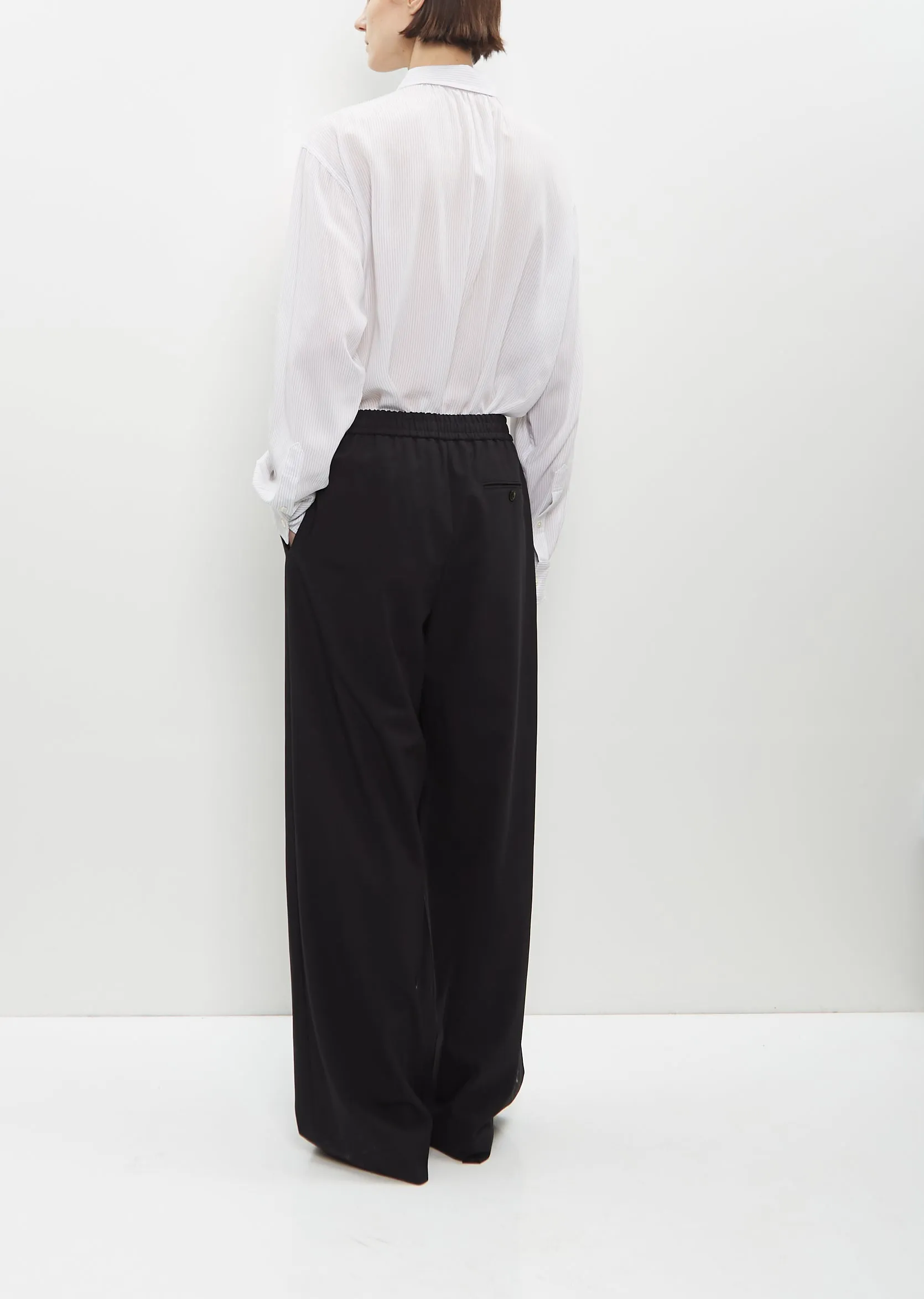 Wool Pleated Long Pull-On Pant sold by La Garconne product image thumbnail 3