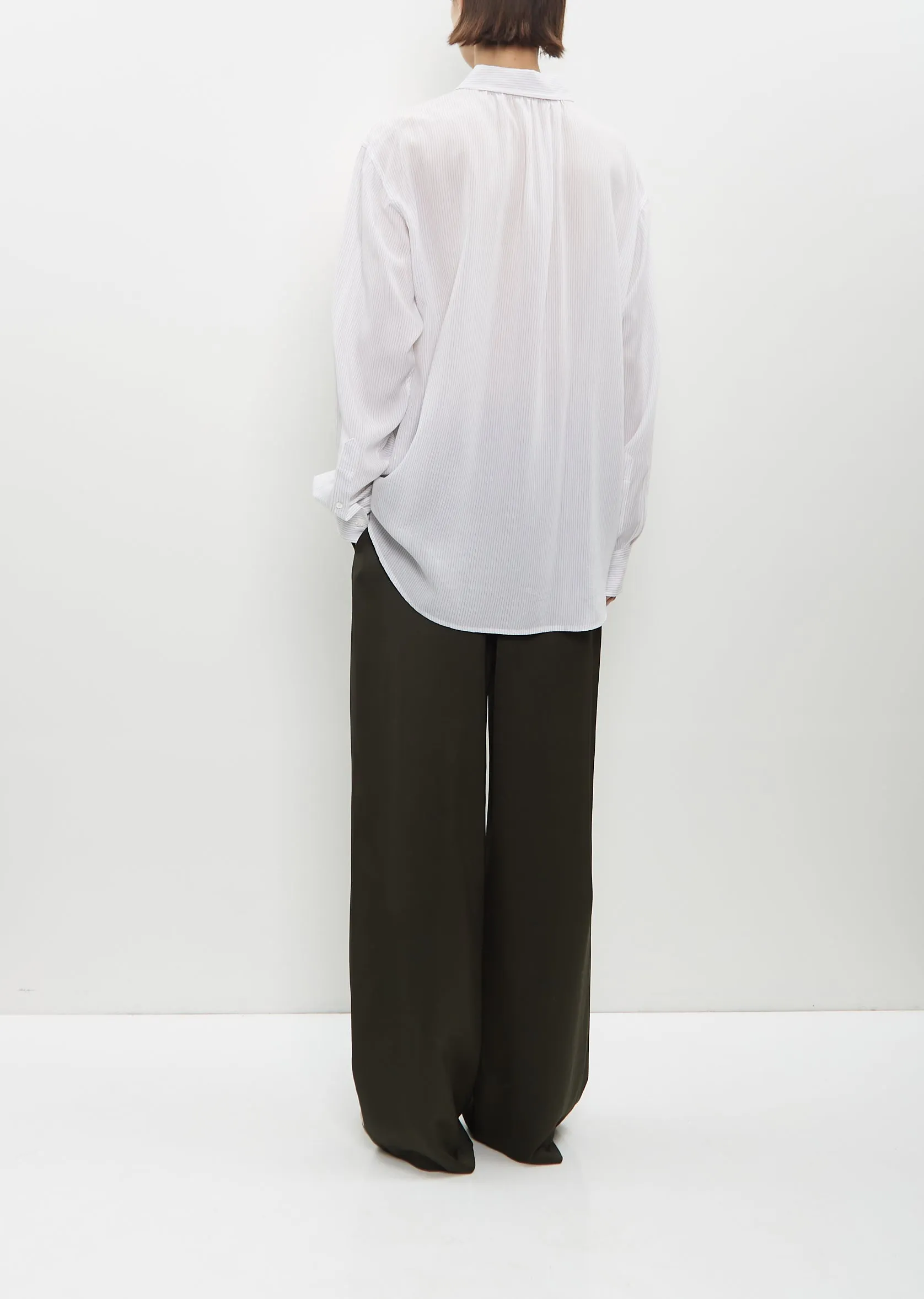 Tencel Ruched Biggie Shirt sold by La Garconne product image thumbnail 3