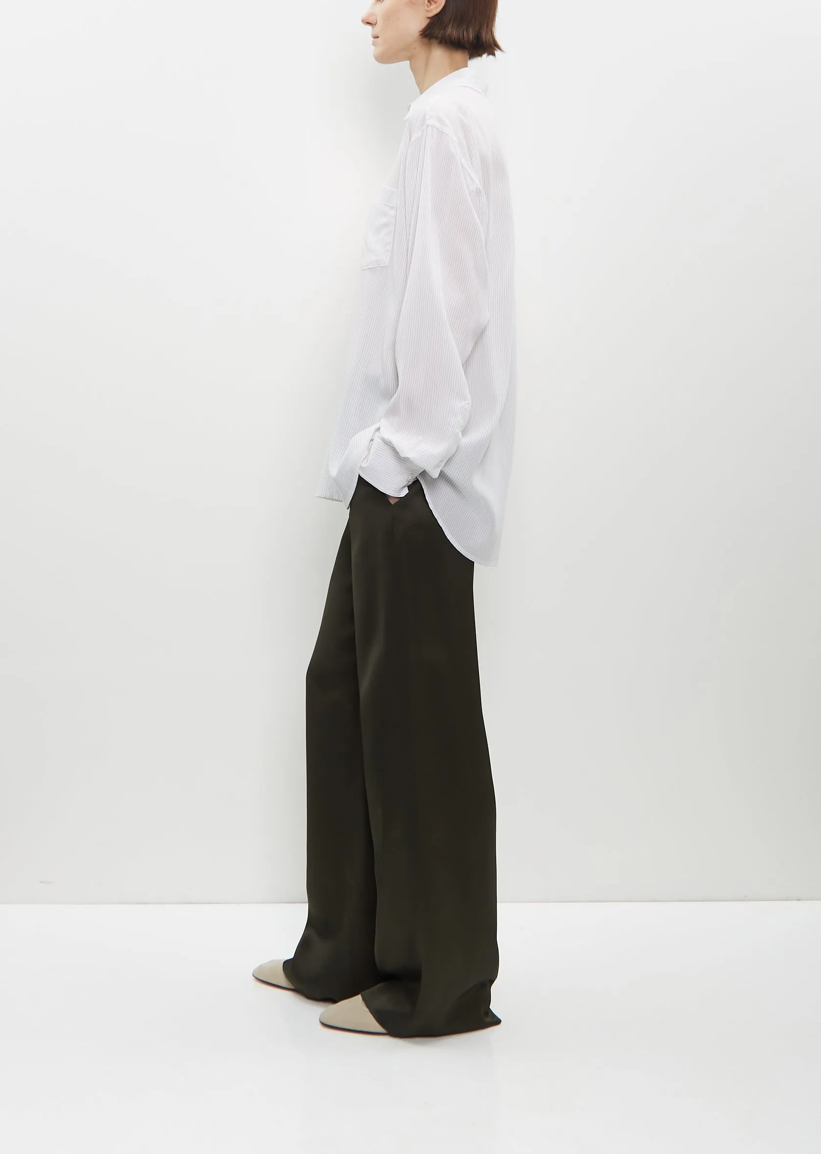 Tencel Ruched Biggie Shirt sold by La Garconne product image thumbnail 2