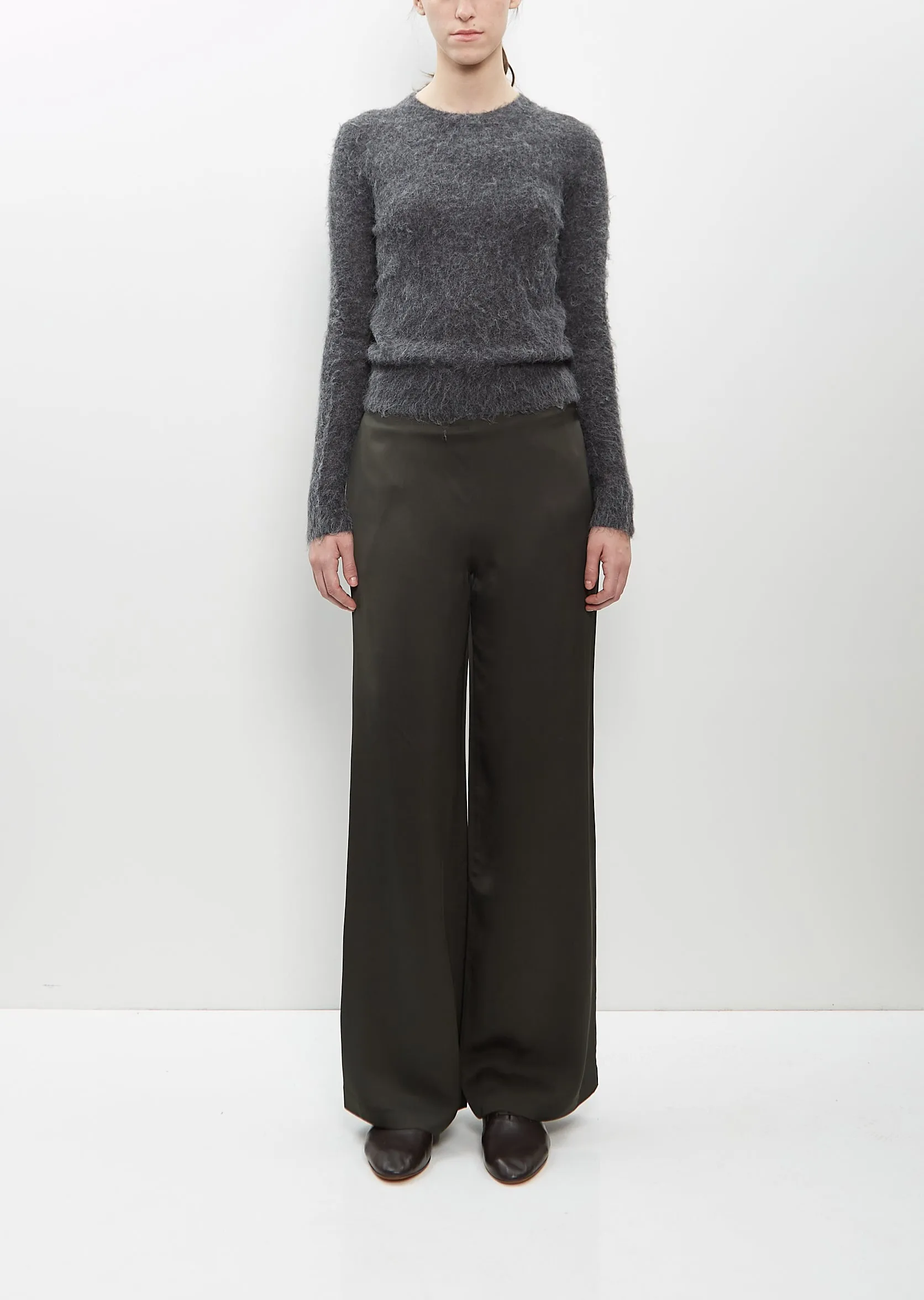 Viscose Liquid Pant — Forest sold by La Garconne