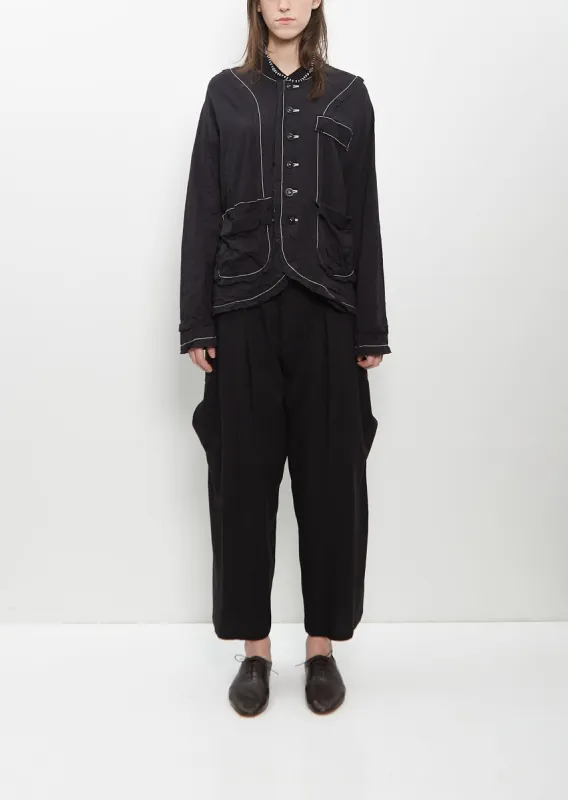 Viscose Flax Relaxed Big Pocket Pants sold by La Garconne