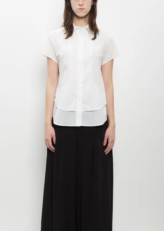 Cotton Double Front Hem Blouse sold by La Garconne