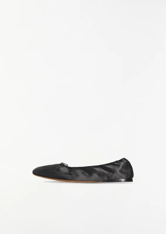 Awar Ballerina Flat — Charcoal sold by La Garconne