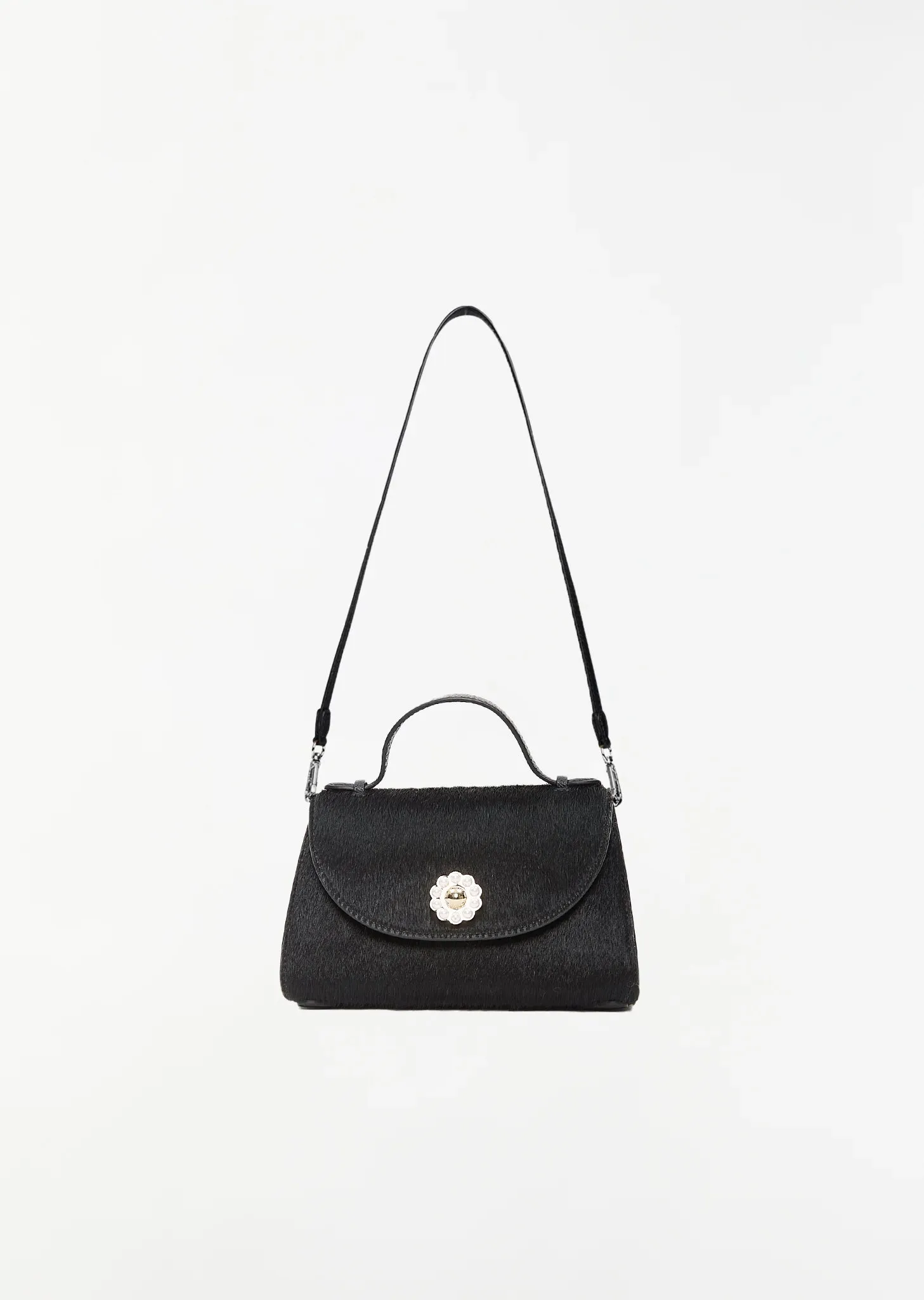 Calf Hair Pochette Valentine Bag sold by La Garconne