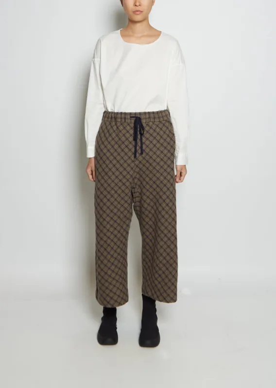 W&S Tartan Wool Trousers sold by La Garconne