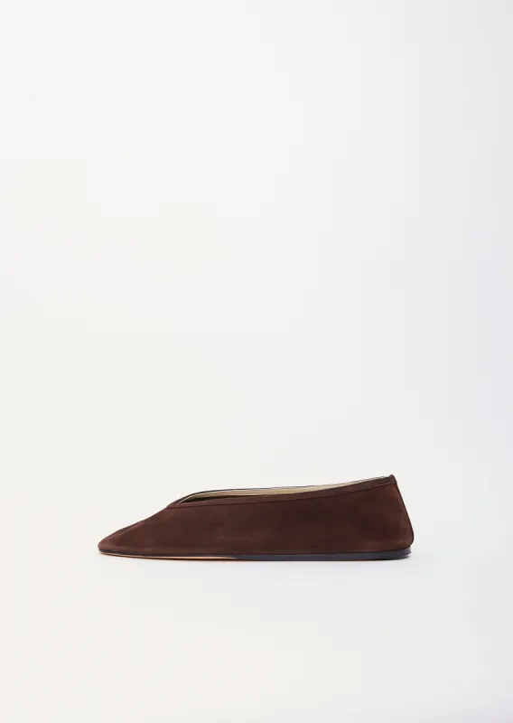 Suede Luna Slipper sold by La Garconne