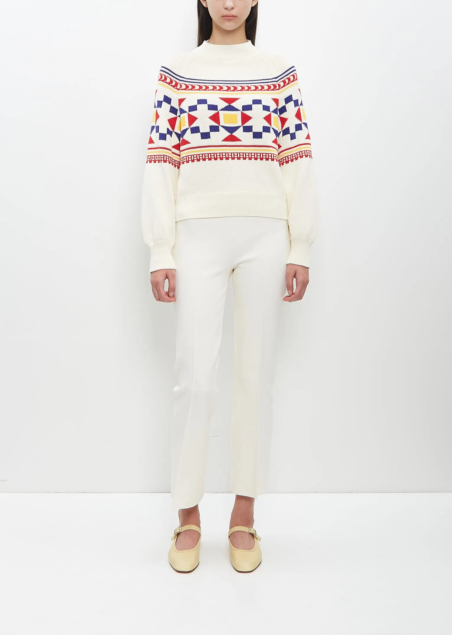 Cotton Lara Fairisle Crewneck sold by La Garconne product image thumbnail 4