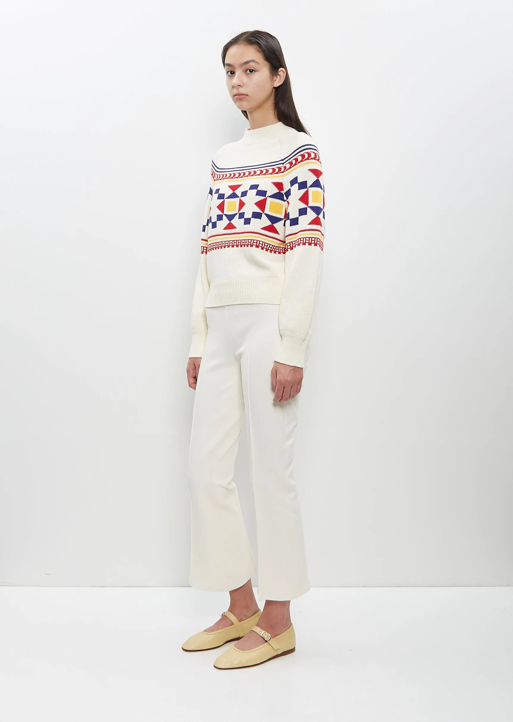 Cotton Lara Fairisle Crewneck sold by La Garconne product image thumbnail 5