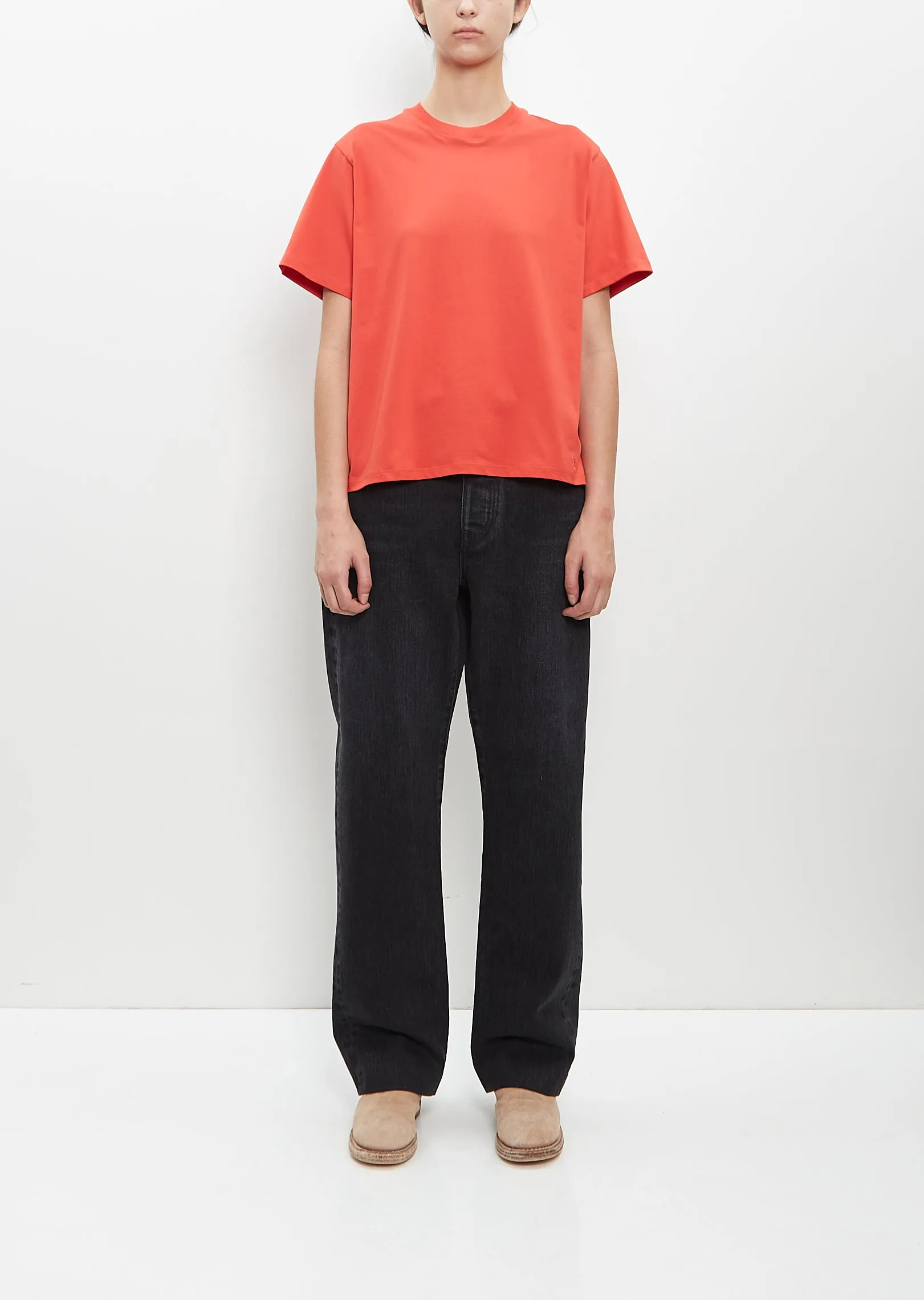 Supima Cotton Telanto T-Shirt — Tomato sold by La Garconne product image thumbnail 4
