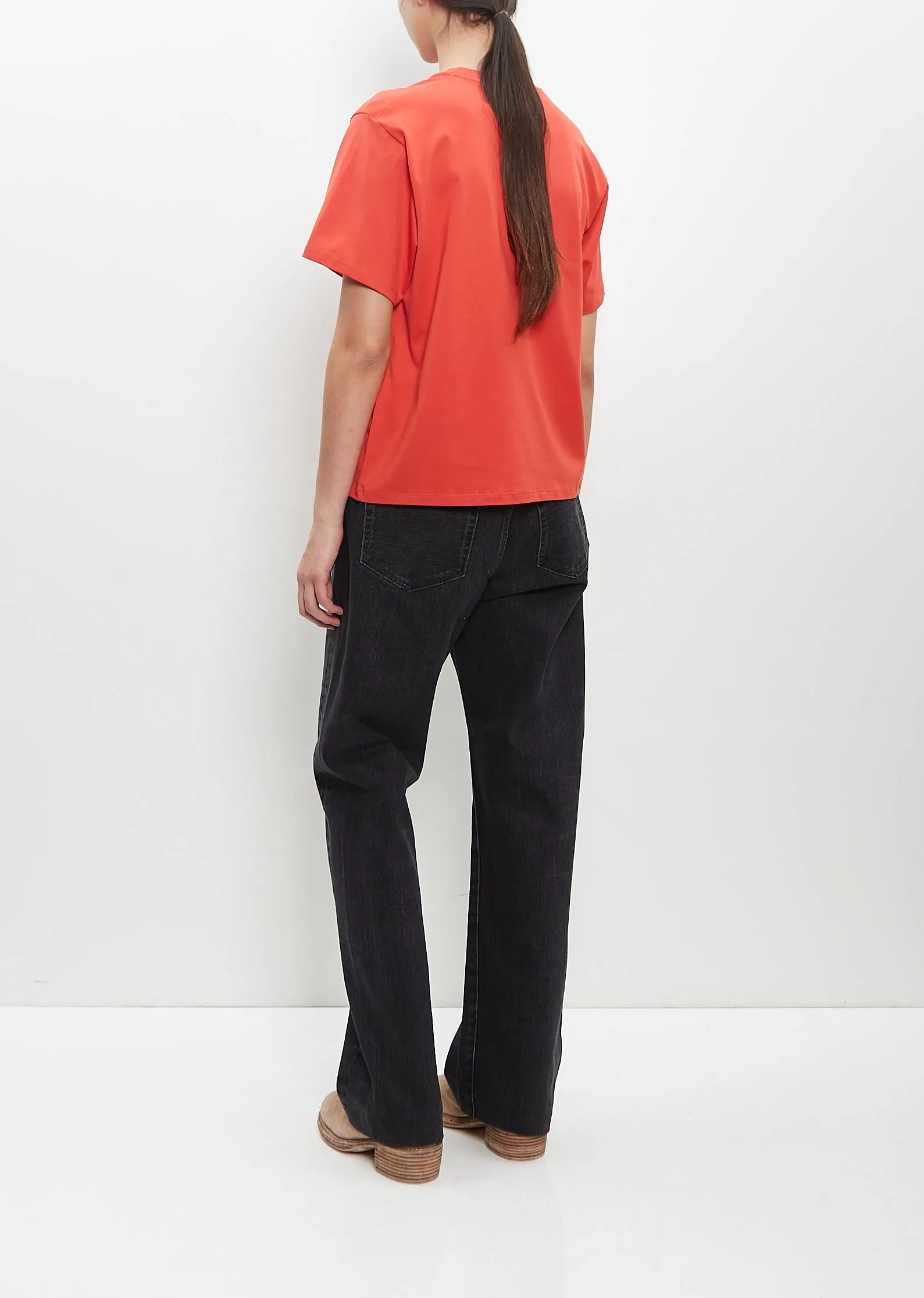 Supima Cotton Telanto T-Shirt — Tomato sold by La Garconne product image thumbnail 3