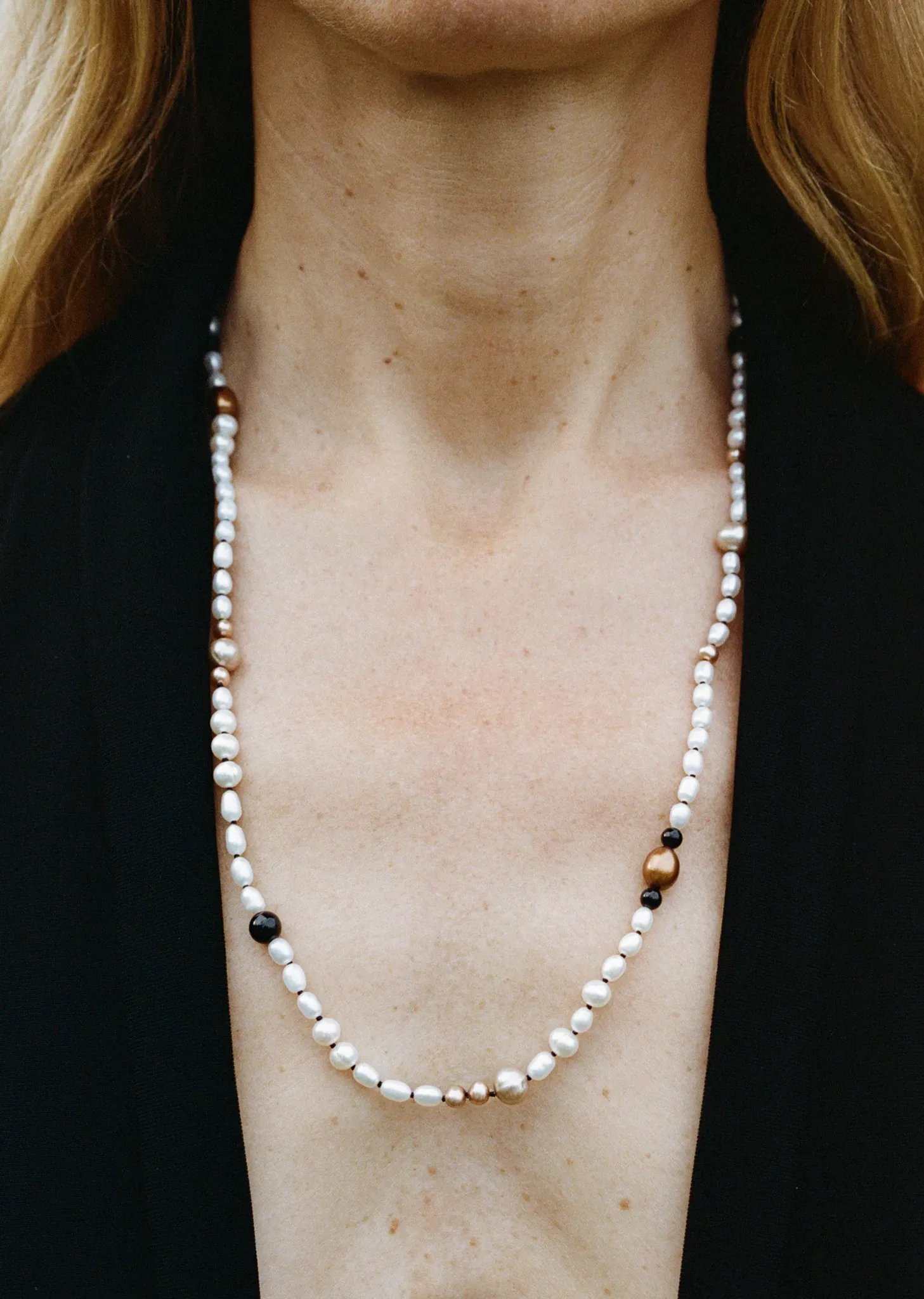 Sirena Pearl Necklace 24" sold by La Garconne product image thumbnail 2