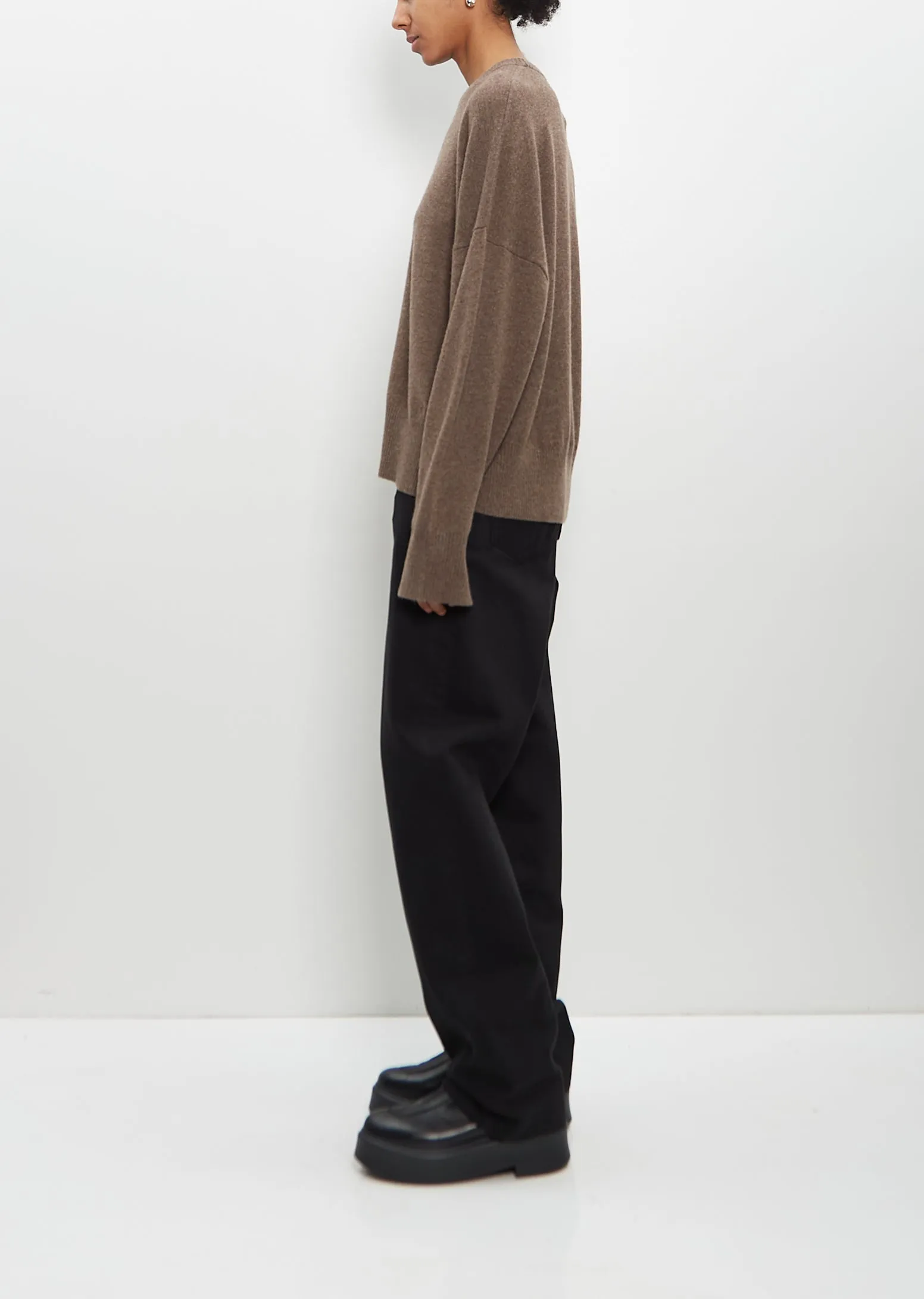 Cashmere Anaa Sweater — Wood sold by La Garconne product image thumbnail 2