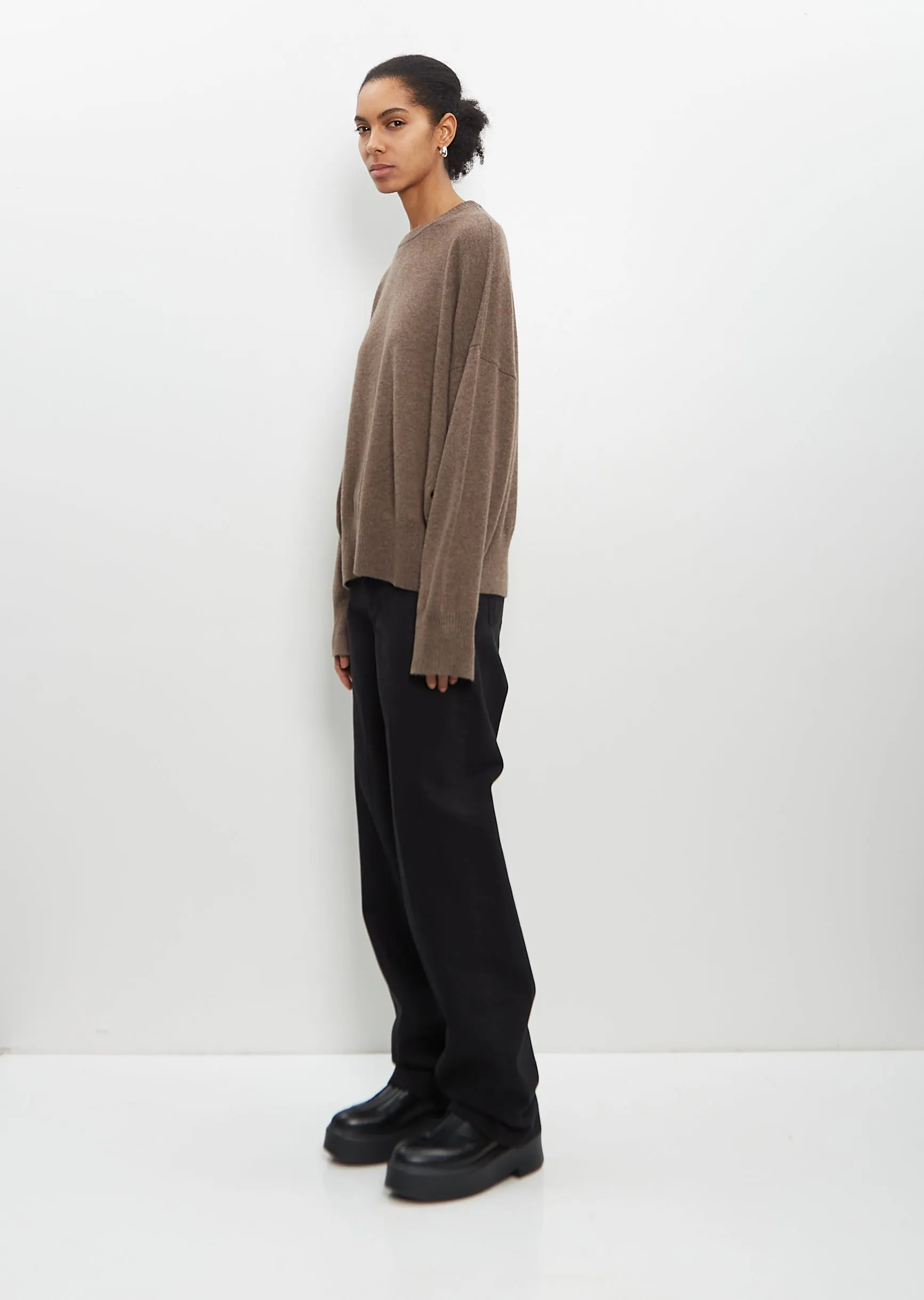 Cashmere Anaa Sweater — Wood sold by La Garconne product image thumbnail 5