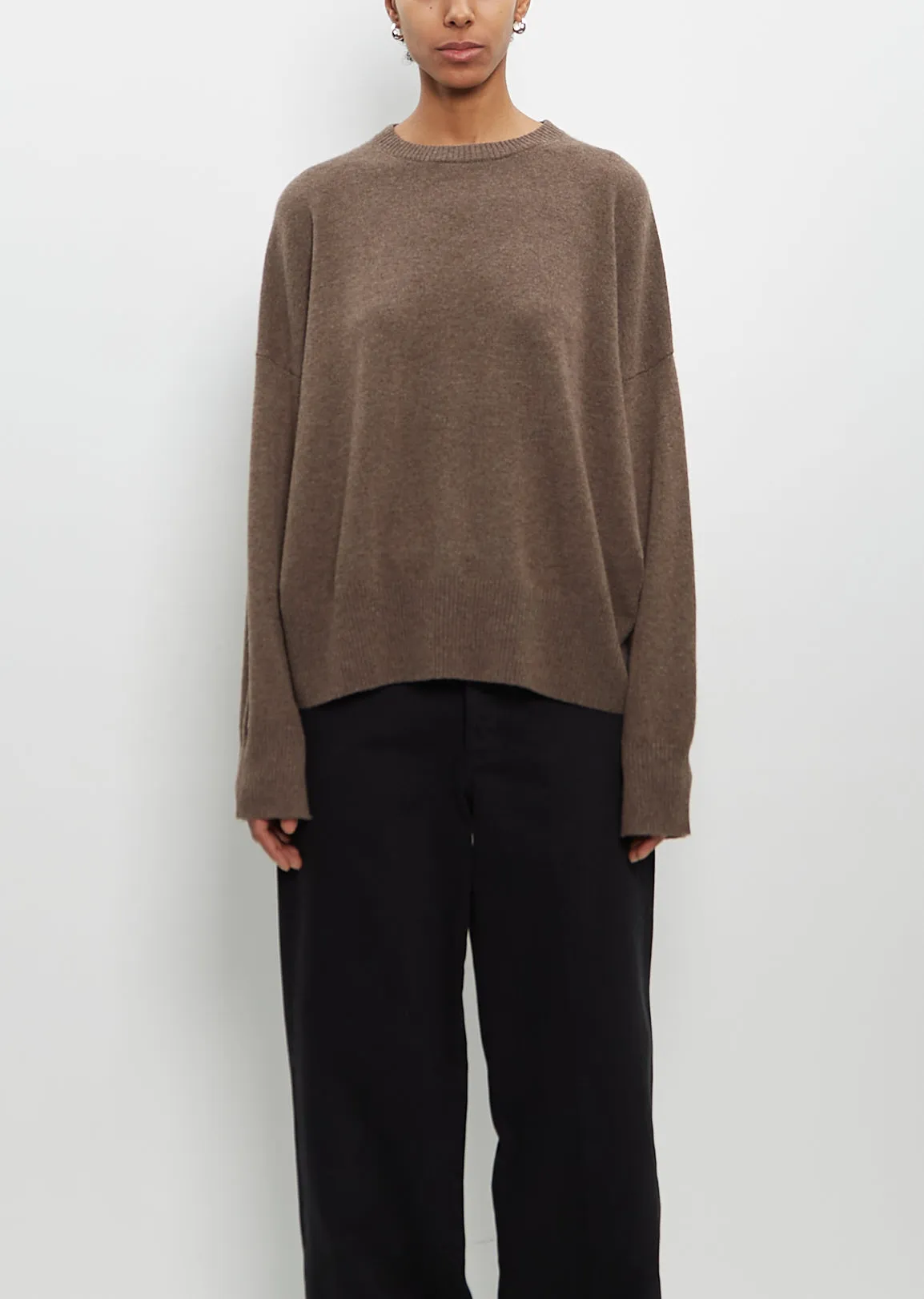 Cashmere Anaa Sweater — Wood sold by La Garconne