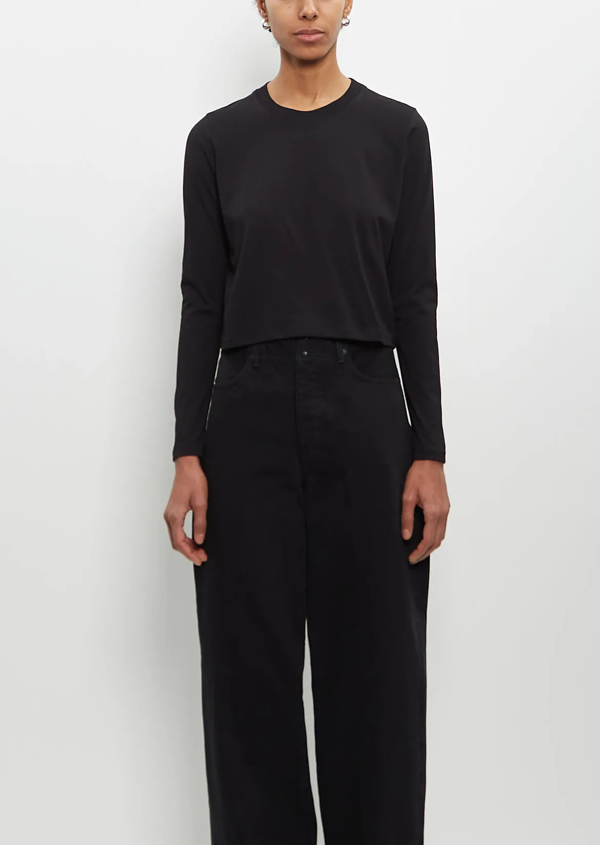 Organic Cotton Masal Long Sleeve Shirt — Black sold by La Garconne product image thumbnail 2