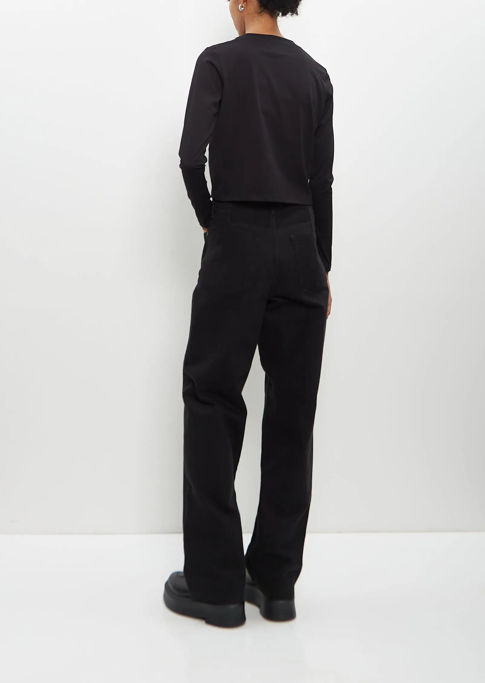 Organic Cotton Masal Long Sleeve Shirt — Black sold by La Garconne product image thumbnail 4