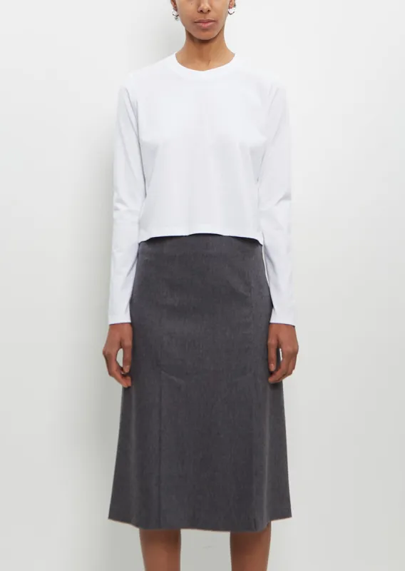 Organic Cotton Masal Long Sleeve Shirt — White sold by La Garconne