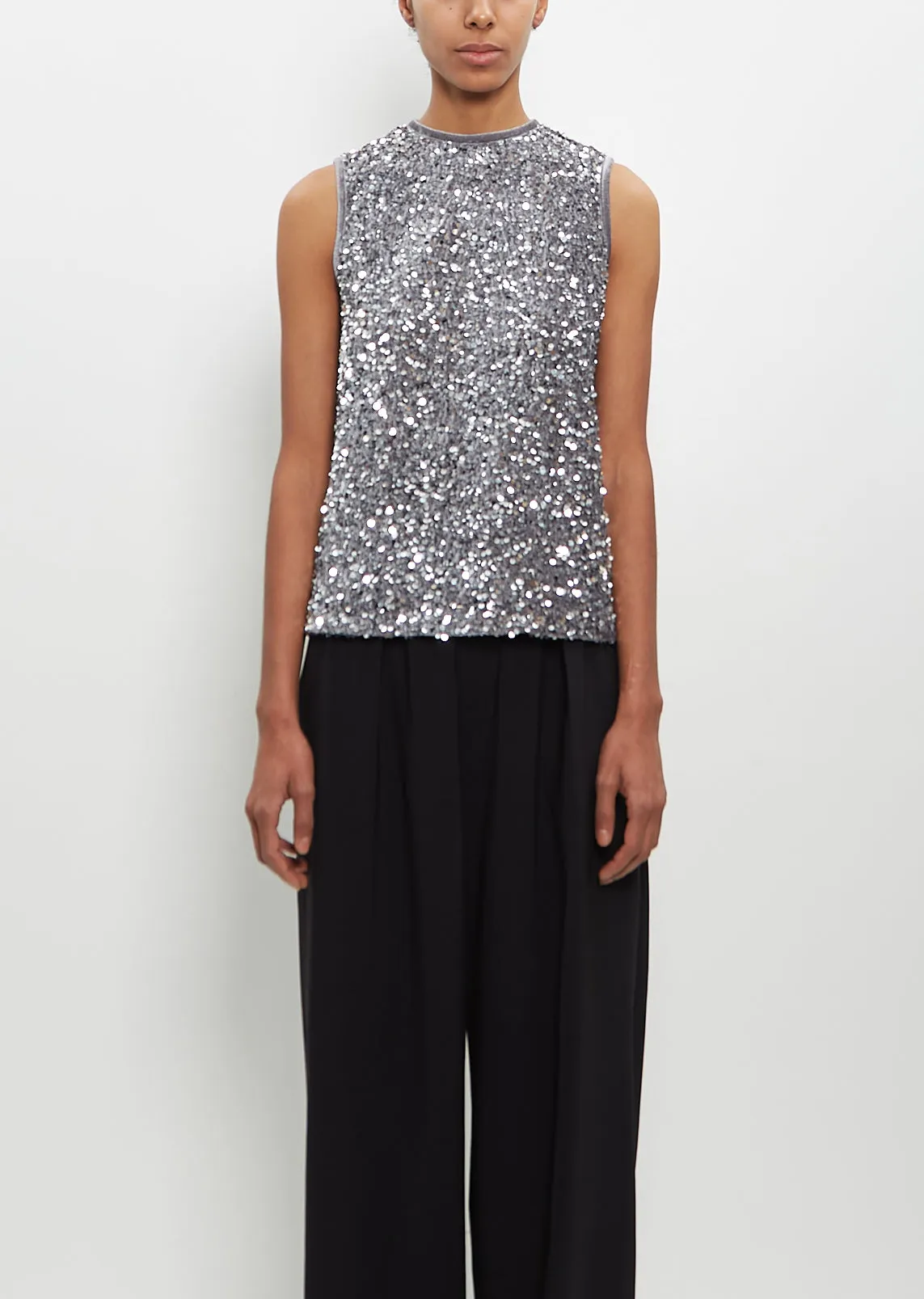 Shine Velvet Penni Top sold by La Garconne