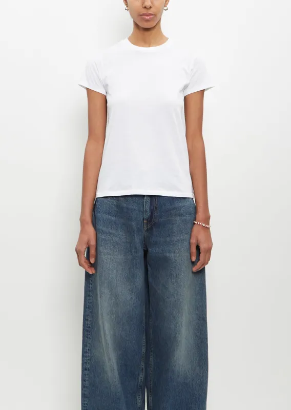 Cotton Mini Boy Tee — Optic White sold by La Garconne