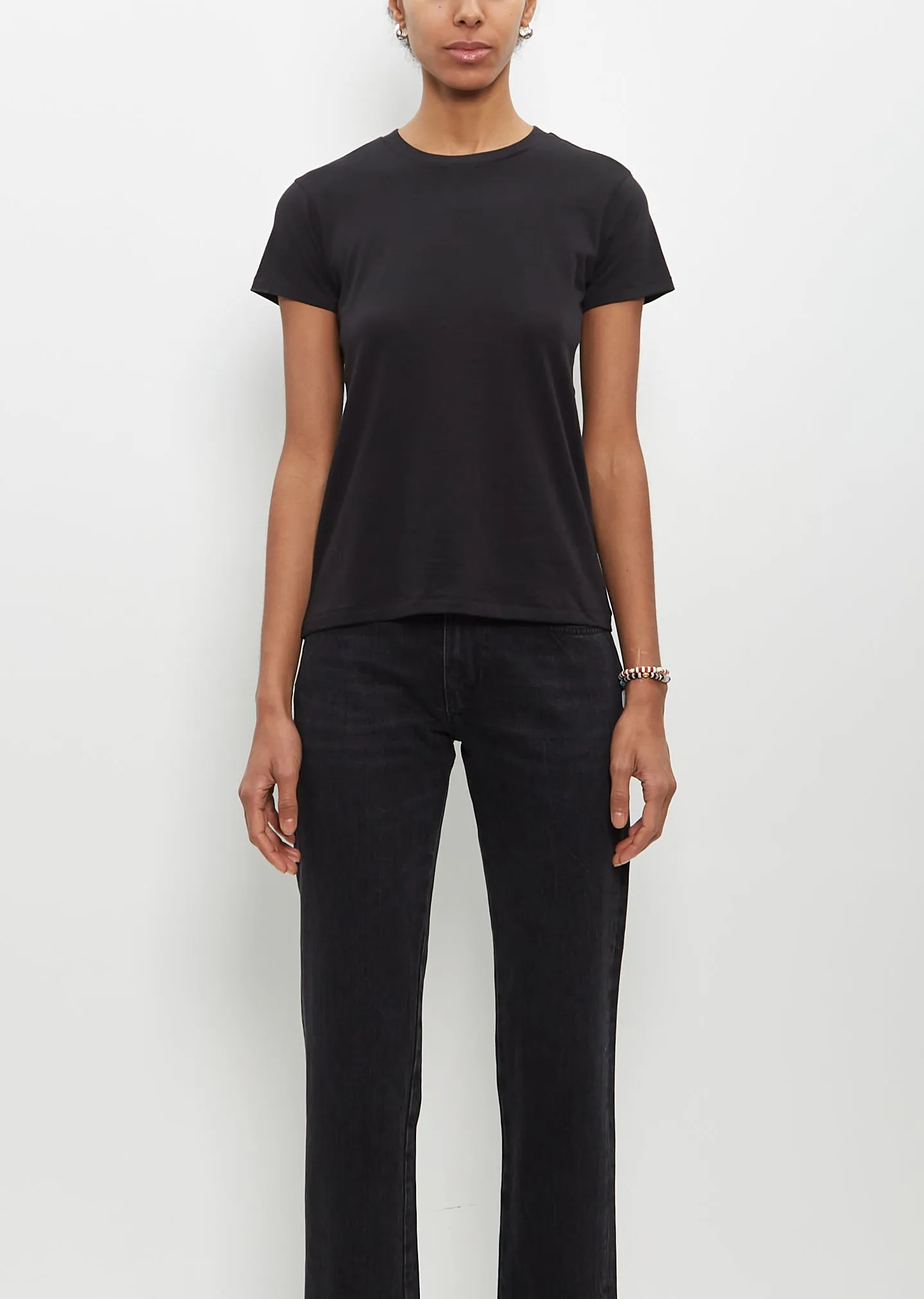 Cotton Mini Boy Tee — Jet Black sold by La Garconne