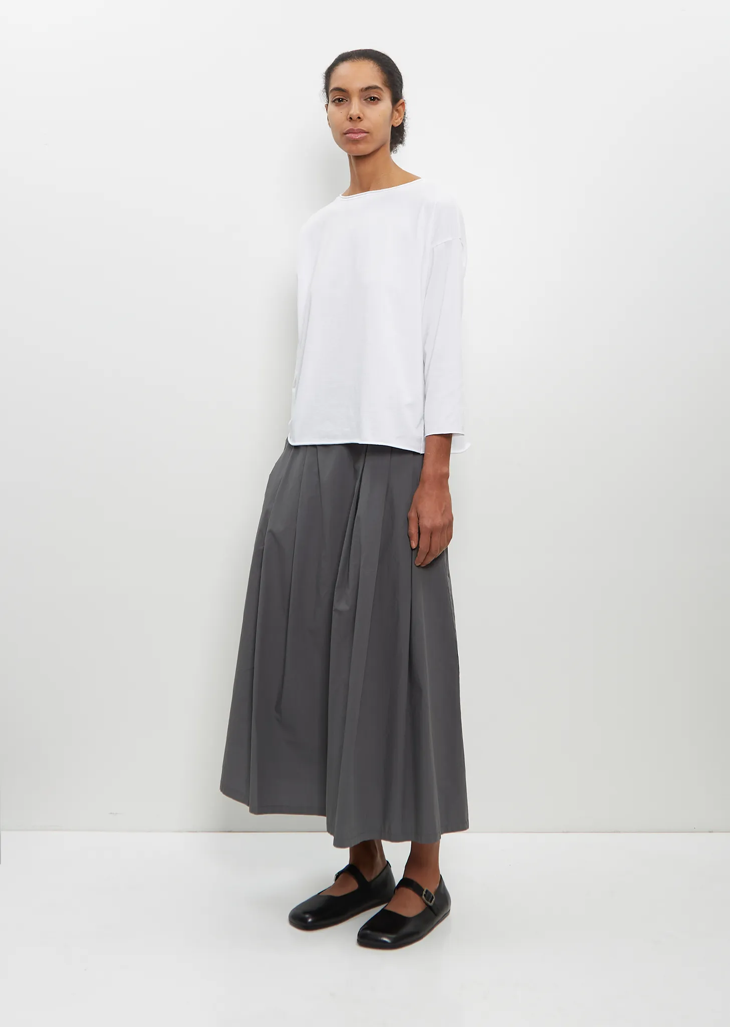Cotton Maso Skirt — Grey sold by La Garconne product image thumbnail 4