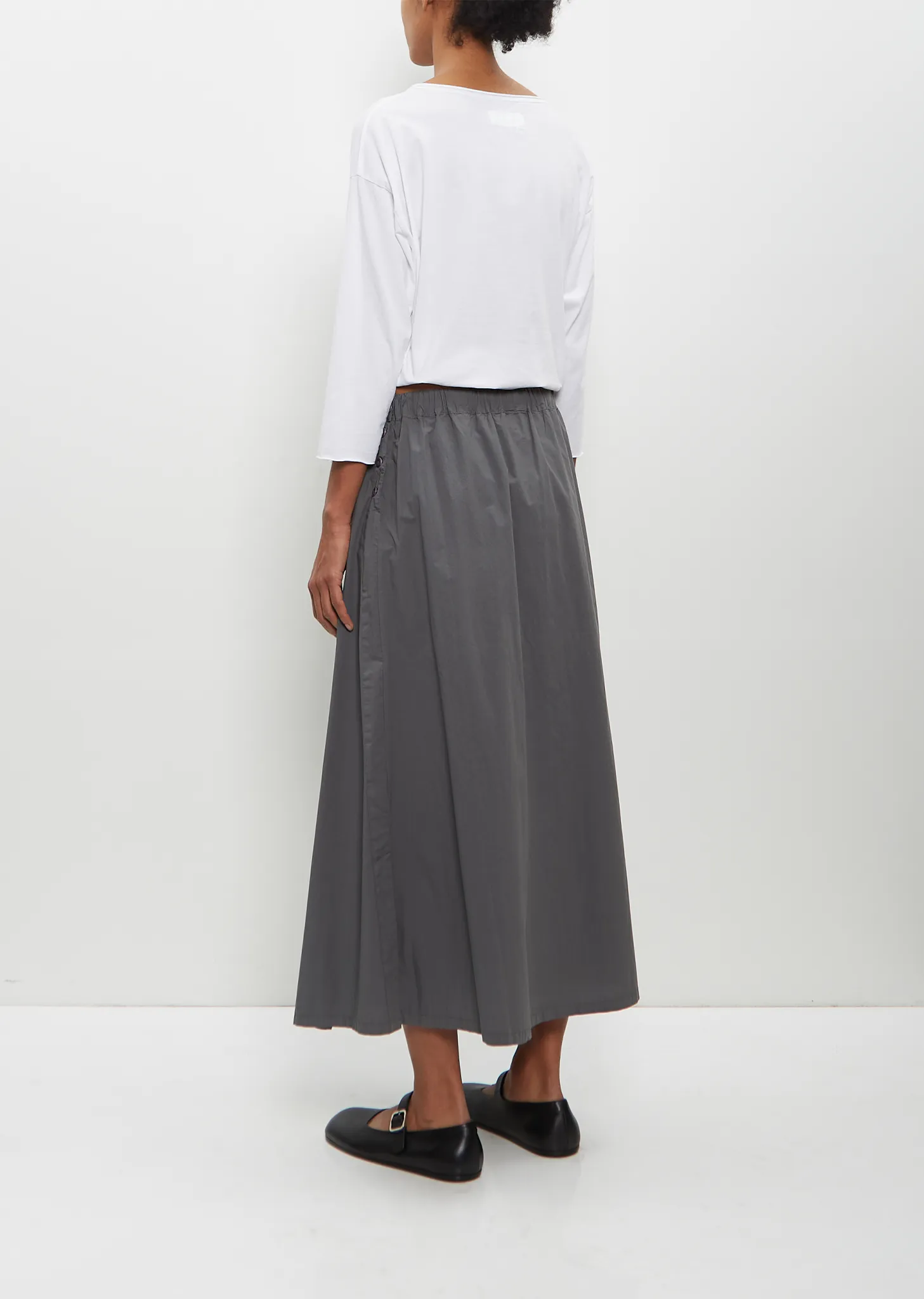 Cotton Maso Skirt — Grey sold by La Garconne product image thumbnail 3