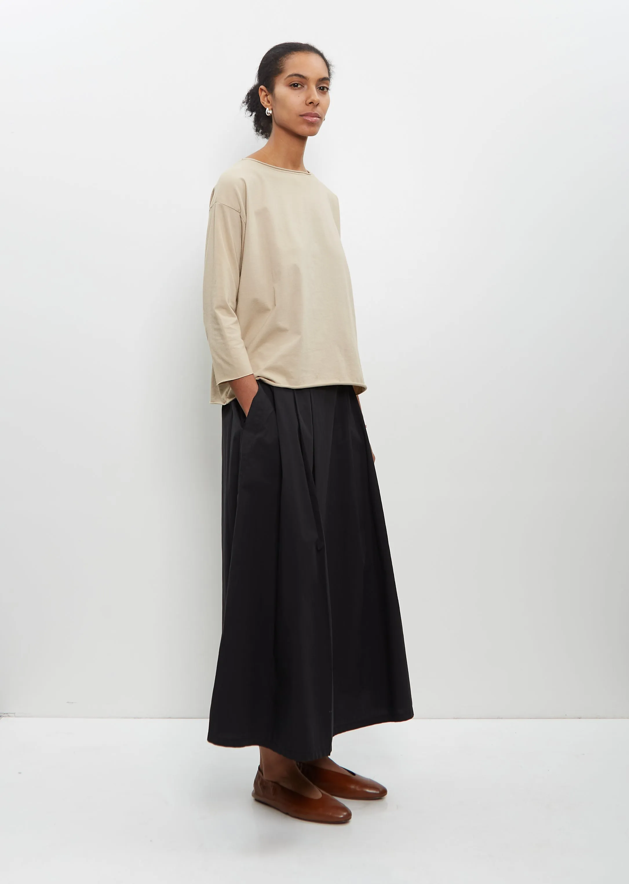 Cotton Maso Skirt — Black sold by La Garconne product image thumbnail 4