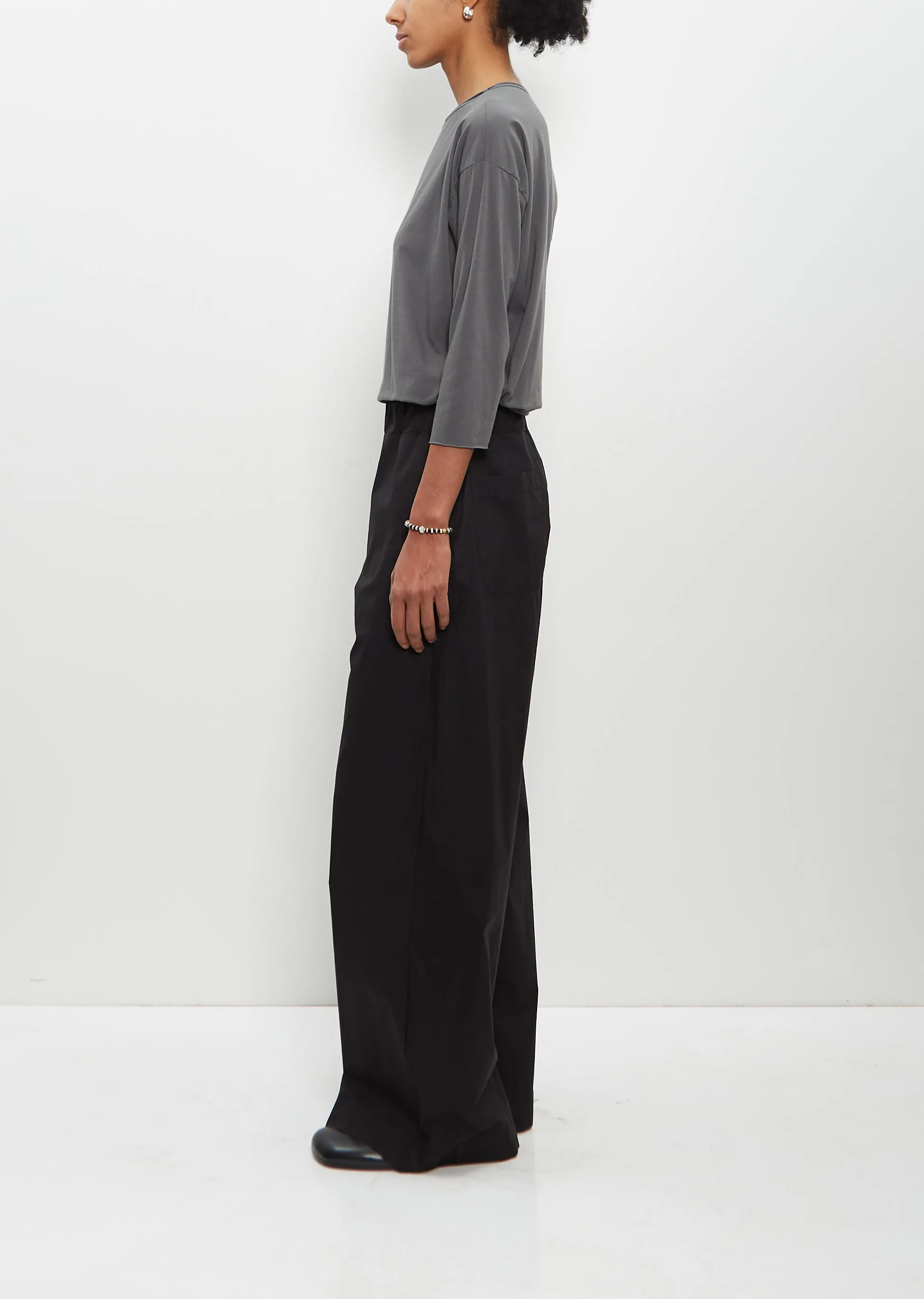 Cotton Diana Pant — Black sold by La Garconne product image thumbnail 2