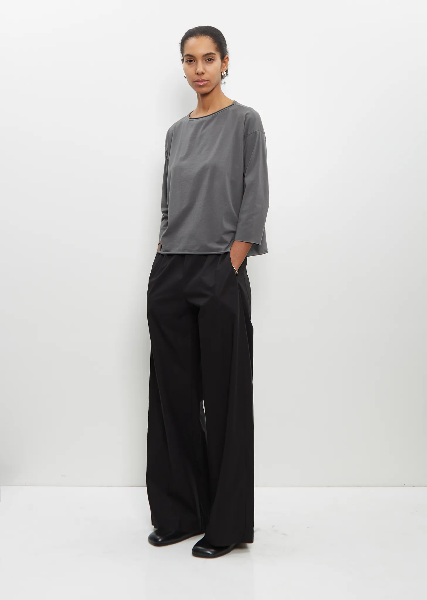 Cotton Diana Pant — Black sold by La Garconne product image thumbnail 4