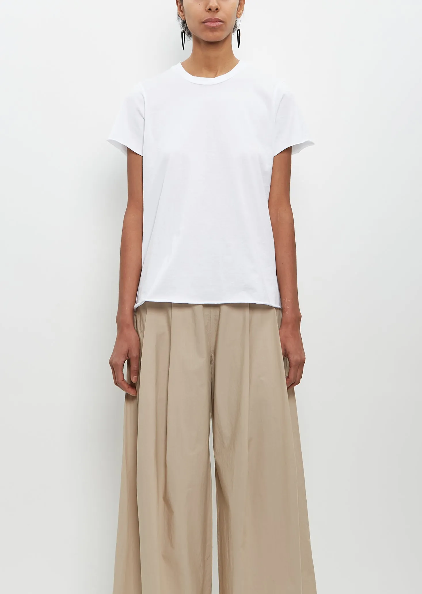 Cotton Rico Tee — White sold by La Garconne