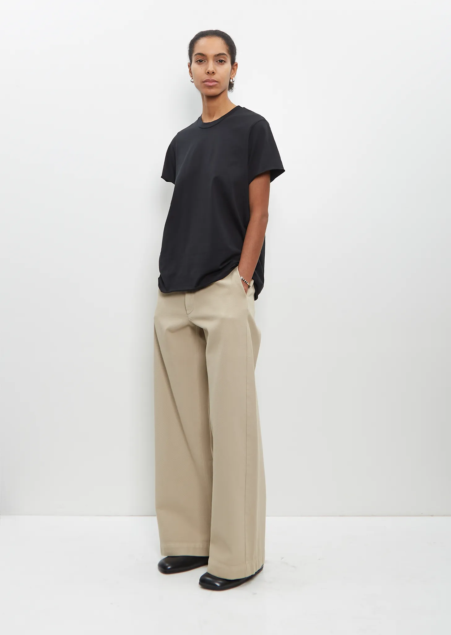 Cotton Rico Tee — Black sold by La Garconne product image thumbnail 5