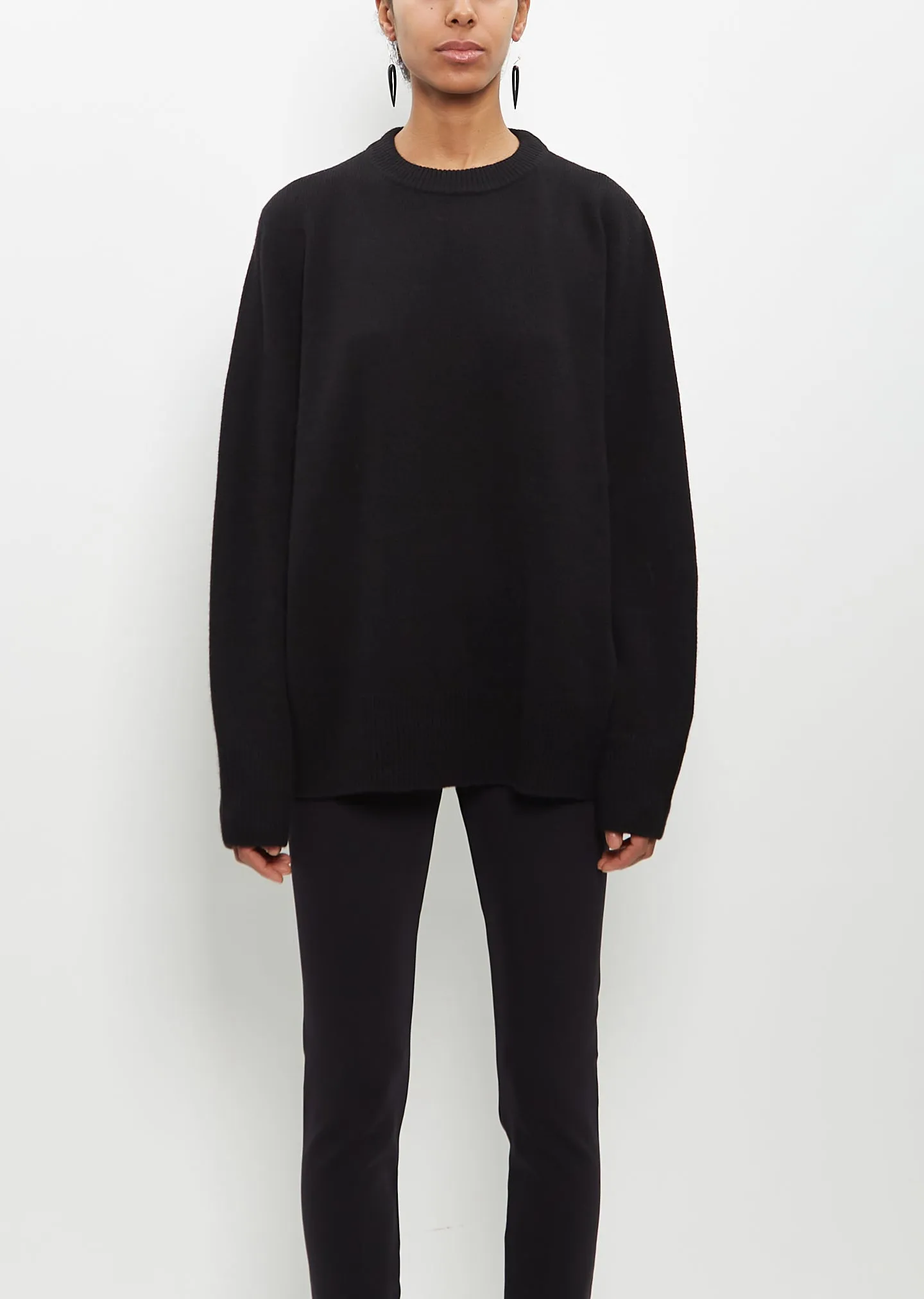 Cashmere Sibem Top — Black sold by La Garconne