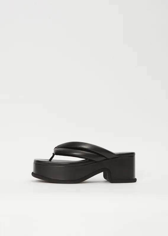 Leather Platform Sandal made by Dries Van Noten