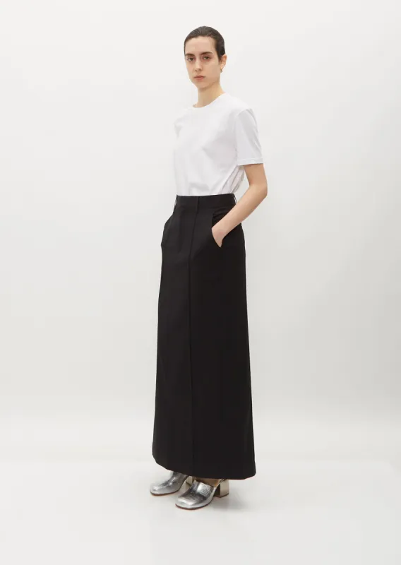 Full Length Wool Skirt sold by La Garconne