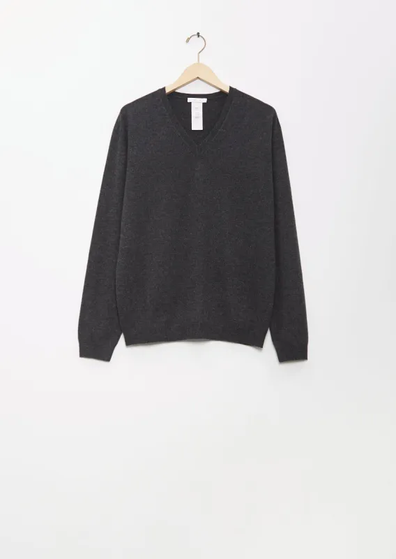 Cashmere Isaora Sweater — Enzyme Black made by The Row