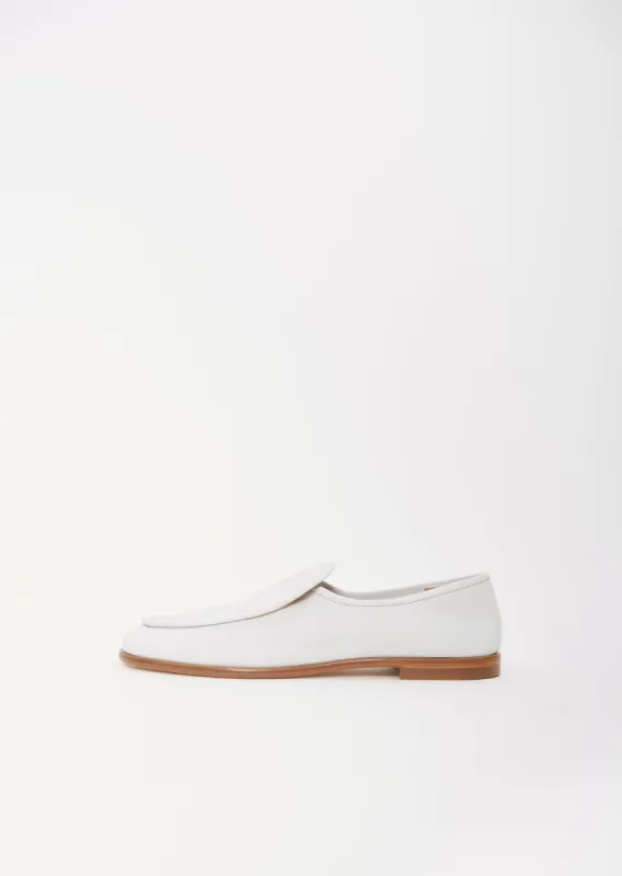Suede Loafer — Gesso sold by La Garconne