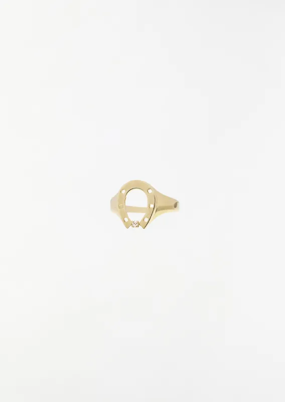 Horseshoe Brillante Ring sold by La Garconne