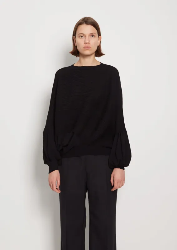 Wool Rib Pullover sold by La Garconne