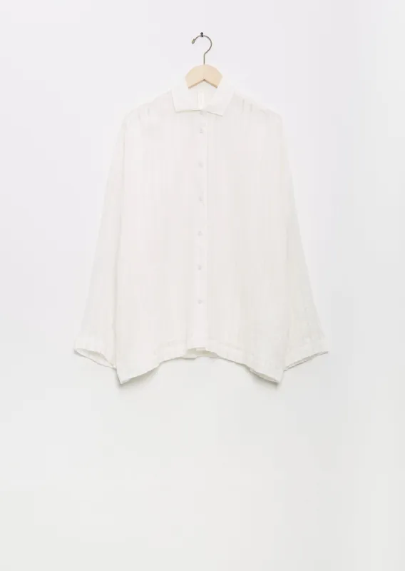 Cupro Silk Lines Shirt sold by La Garconne