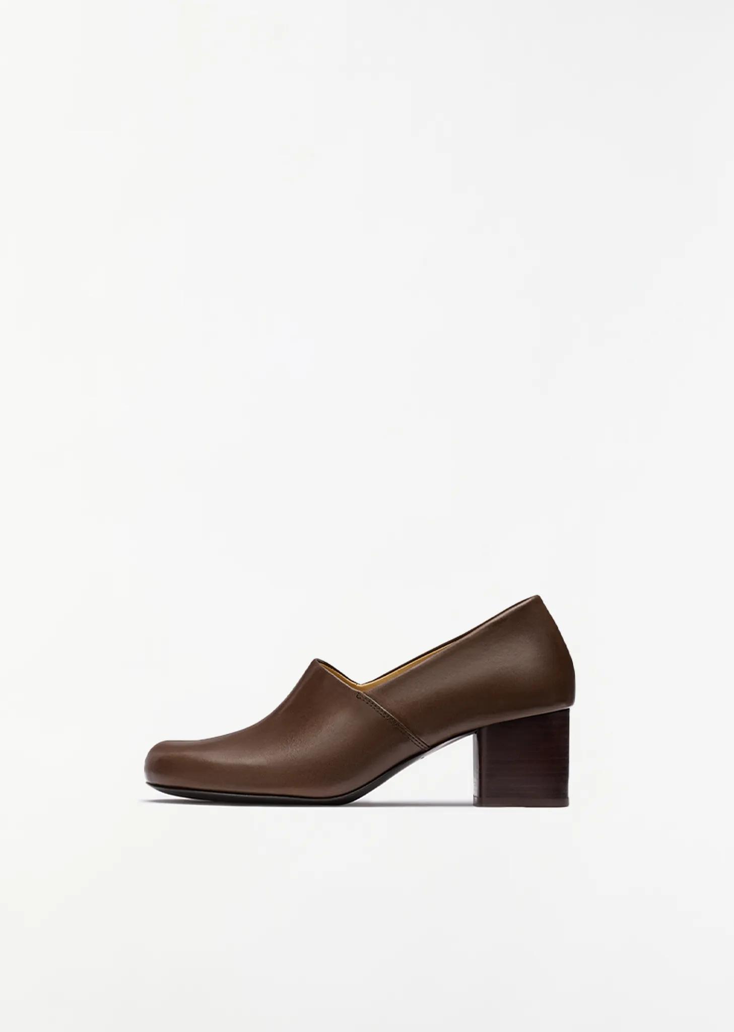 Anatomic Pump 55 — Dark Brown sold by La Garconne