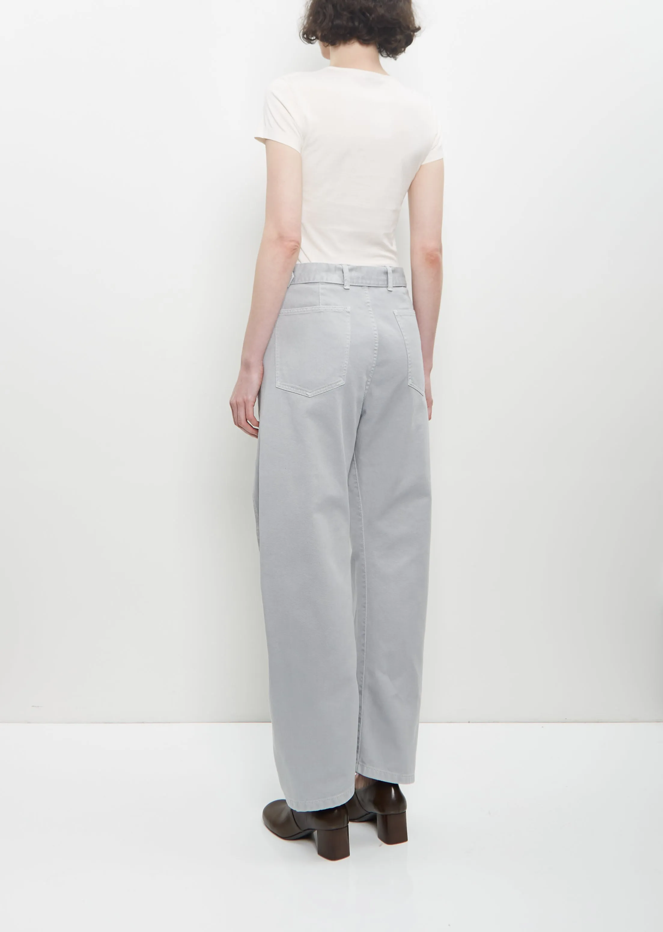 Cotton Denim Twisted Belted Pants sold by La Garconne product image thumbnail 3