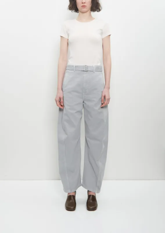 Cotton Denim Twisted Belted Pants sold by La Garconne