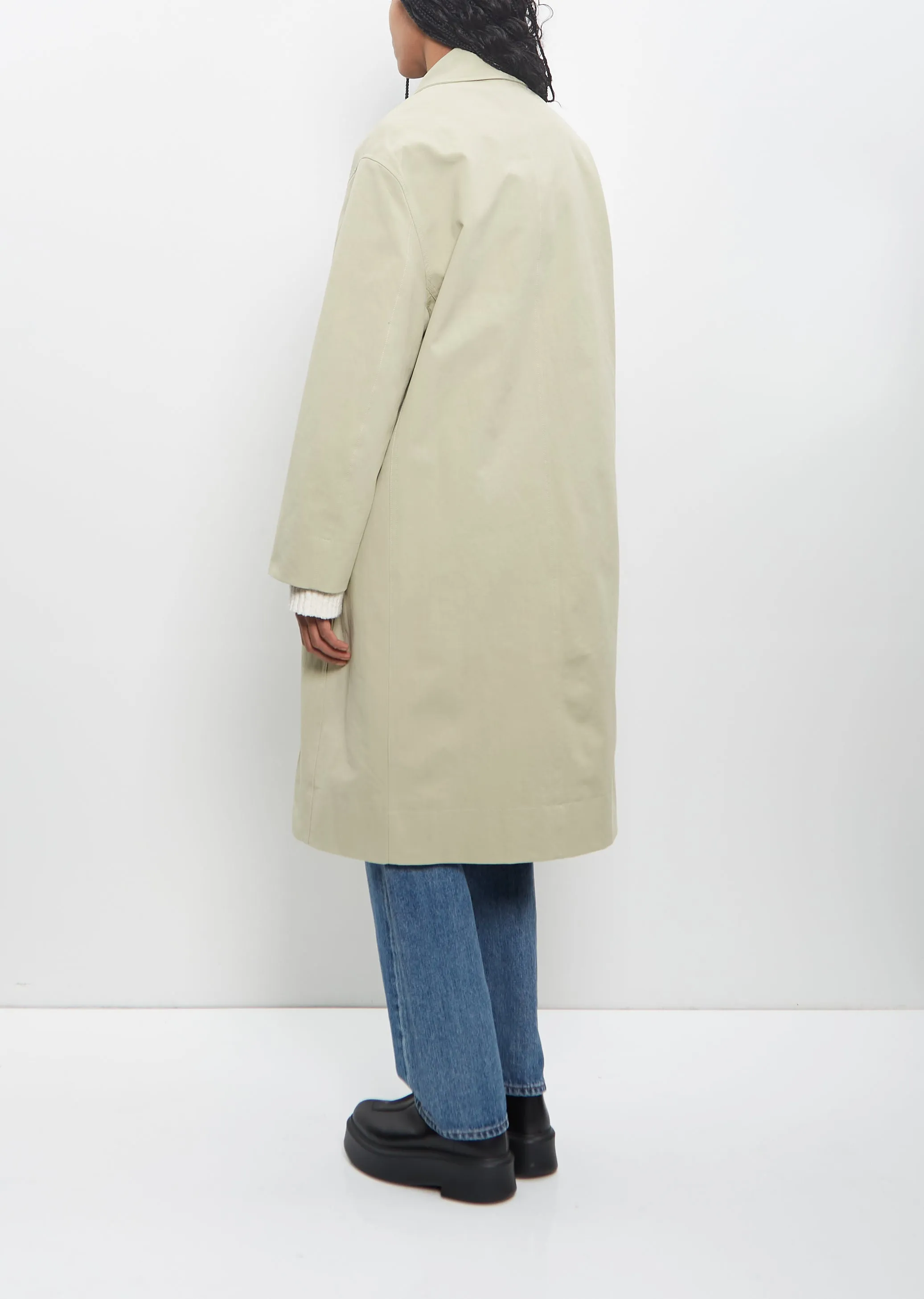Cotton Alex Long Trench Coat sold by La Garconne product image thumbnail 3