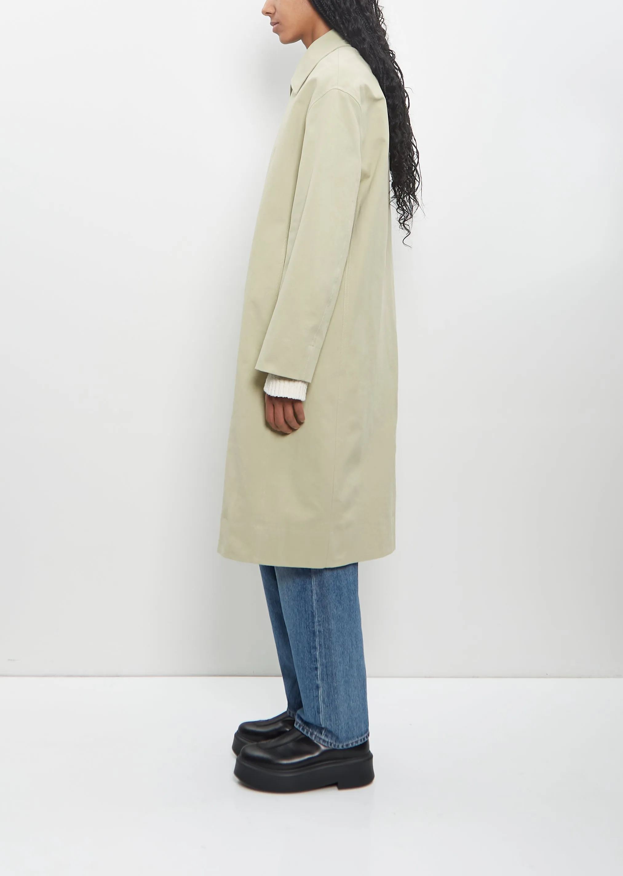 Cotton Alex Long Trench Coat sold by La Garconne product image thumbnail 2
