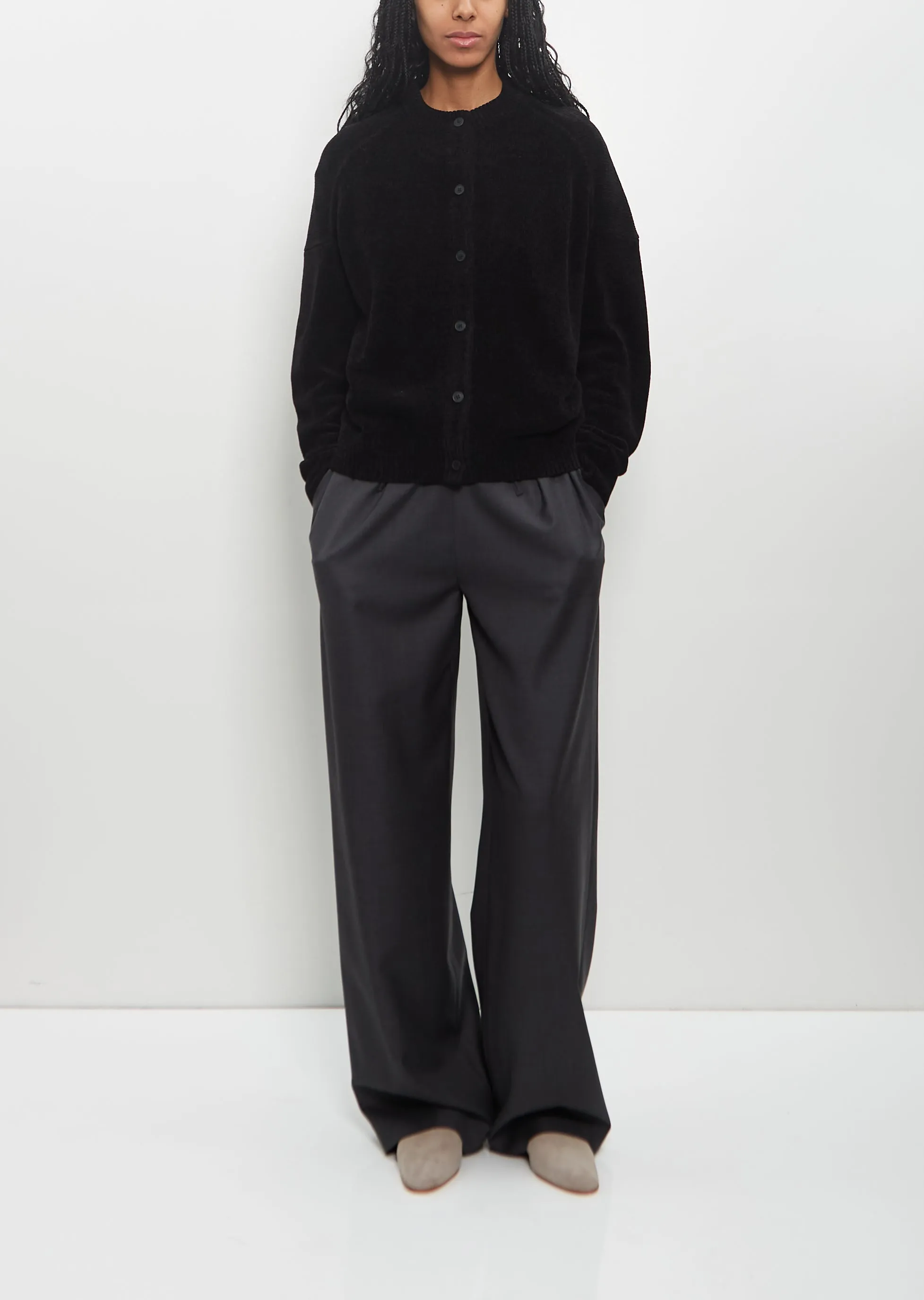 Silk Velvet Fenton Cardigan sold by La Garconne product image thumbnail 4