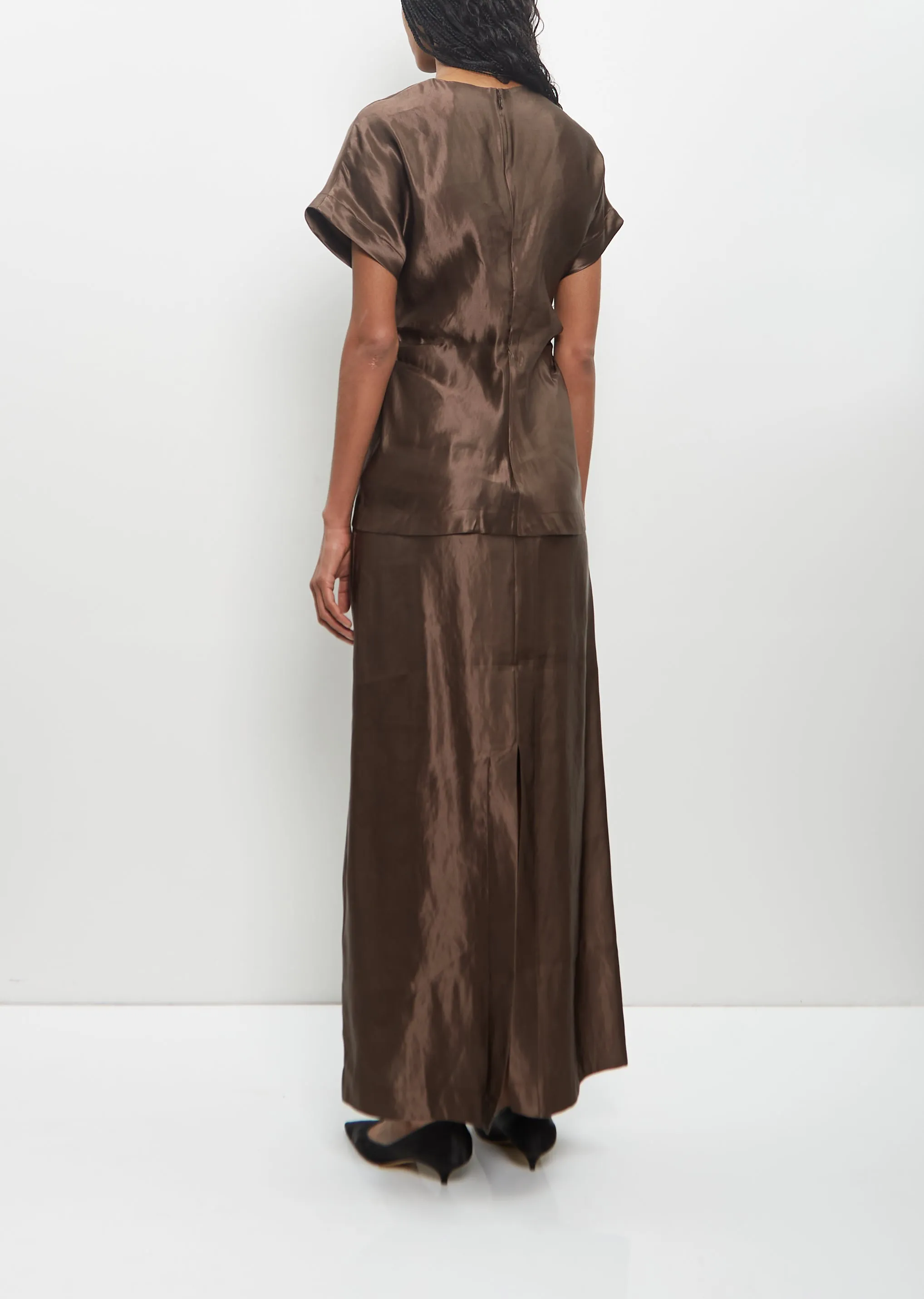 Linen Silk Pero Fitted Blouse sold by La Garconne product image thumbnail 3